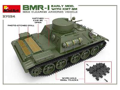 BMR-1 z trałem KMT-5M pojazd rozminowania pola walki (Su-122-54) - zdjęcie 51