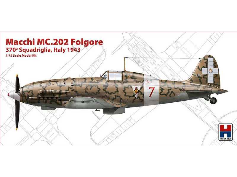 Macchi MC.202 Folgore - 370a Squadriglia, Włochy 1943 - zdjęcie 1 Macchi MC.202 Folgore - 370a Squadriglia, Włochy 1943 - zdjęcie 1