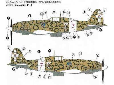 Macchi MC.202 Folgore - 370a Squadriglia, Włochy 1943 - zdjęcie 4