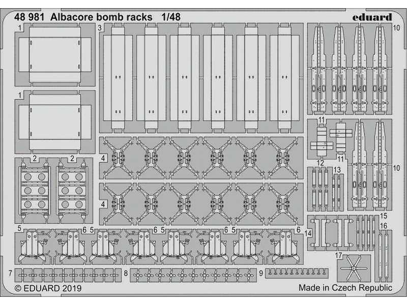 Albacore bomb racks 1/48 - zdjęcie 1 Albacore bomb racks 1/48 - zdjęcie 1