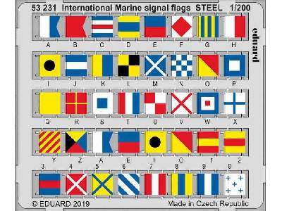 International Marine signal flags STEEL 1/200 - zdjęcie 1