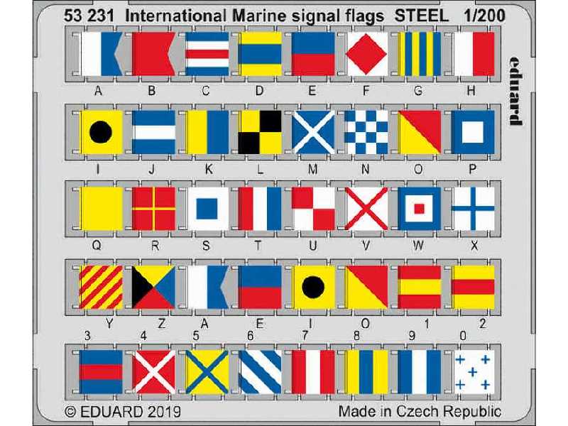 International Marine signal flags STEEL 1/200 - zdjęcie 1 International Marine signal flags STEEL 1/200 - zdjęcie 1