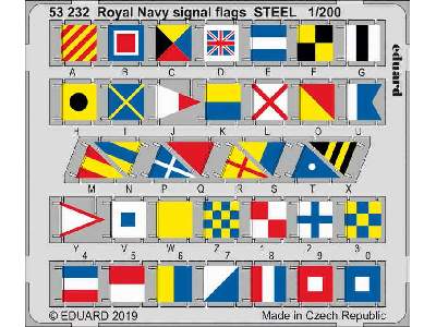 Royal Navy signal flags STEEL 1/200 - zdjęcie 1