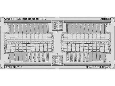 P-40K landing flaps 1/72 - zdjęcie 1