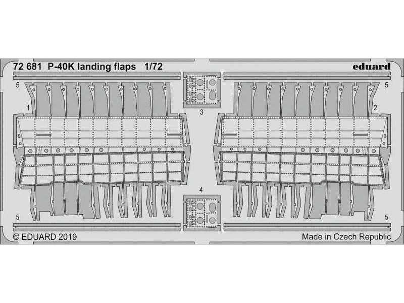 P-40K landing flaps 1/72 - zdjęcie 1