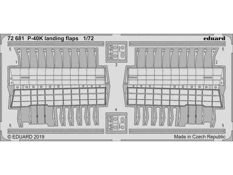 P-40K landing flaps 1/72 - zdjęcie 1