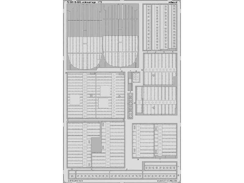 B-52G undercarriage 1/72 - zdjęcie 1