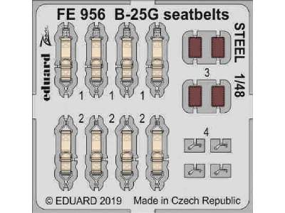 B-25G seatbelts STEEL 1/48 - zdjęcie 1