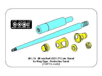 Lufa KwK 43/3 L/71 8,8cm do czołgu King Tiger z wieżą Henschla  - zdjęcie 12