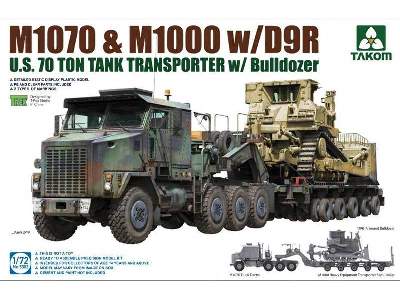 U.S. M1070 & M1000 w/D9R U.S. 70 Ton Tank Transporter w/Bulldoze - zdjęcie 1