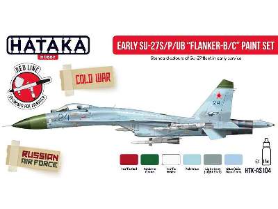 Early Su-27s/P/Ub Flanker B/C Paint Set - zdjęcie 1