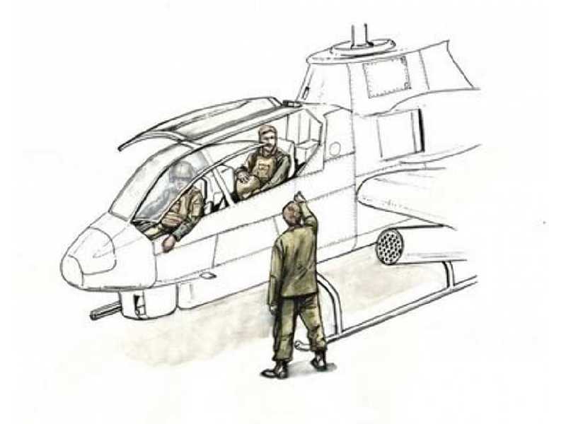 Ah-1 Sitting Pilots & Ground Crew - zdjęcie 1 Ah-1 Sitting Pilots & Ground Crew - zdjęcie 1