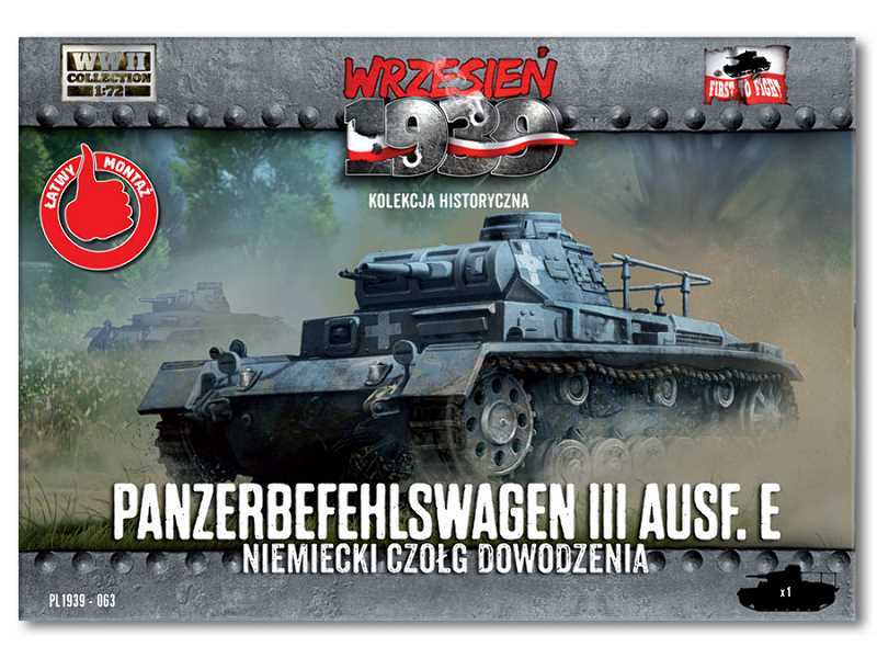 Panzerbefehlswagen III Ausf, .E niemiecki czołg dowodzenia - zdjęcie 1