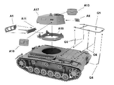 Panzerbefehlswagen III Ausf, .E niemiecki czołg dowodzenia - zdjęcie 5