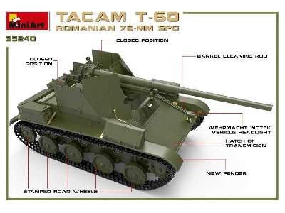 Rumuńskie działo zamobieżne 76-mm Tacam T-60 z wnętrzem - zdjęcie 37