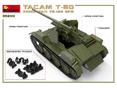 Rumuńskie działo zamobieżne 76-mm Tacam T-60 z wnętrzem - zdjęcie 40