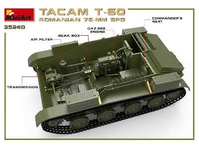Rumuńskie działo zamobieżne 76-mm Tacam T-60 z wnętrzem - zdjęcie 43