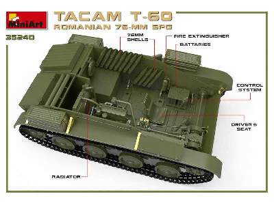 Rumuńskie działo zamobieżne 76-mm Tacam T-60 z wnętrzem - zdjęcie 44