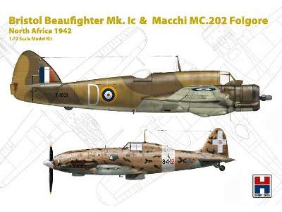 Beaufighter Mk. IC & Macchi MC.202 Folgore, North Africa 1942 - zdjęcie 1