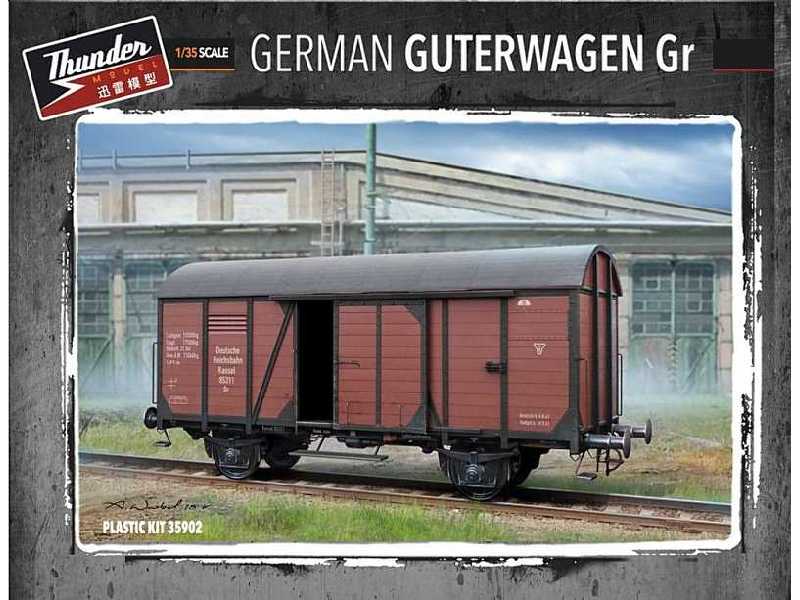 Niemiecki wagon towarowy kryty typu Gr - zdjęcie 1 Niemiecki wagon towarowy kryty typu Gr - zdjęcie 1