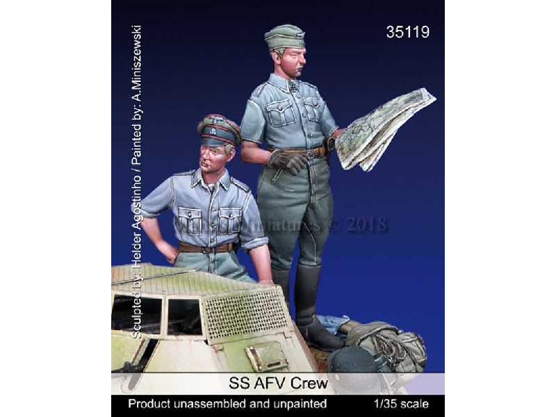 German SS Afv Crew, WWii - zdjęcie 1 German SS Afv Crew, WWii - zdjęcie 1