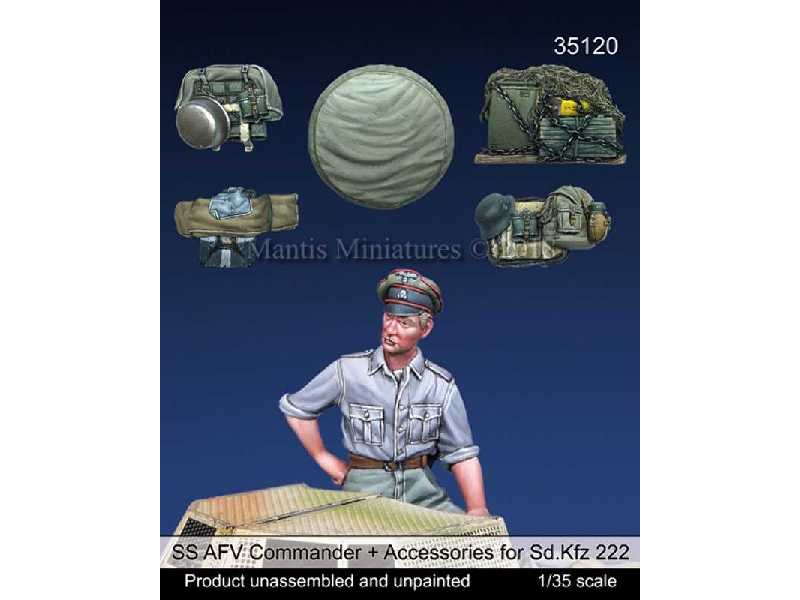 German SS Afv Commander & Accessories Set For Sd.Kfz. 222 (Dedic - zdjęcie 1 German SS Afv Commander & Accessories Set For Sd.Kfz. 222 (Dedic - zdjęcie 1