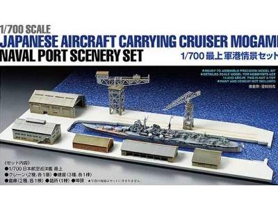 Japanese Aircraft Carrying Cruiser Mogami Naval Port Scenery Set - zdjęcie 1