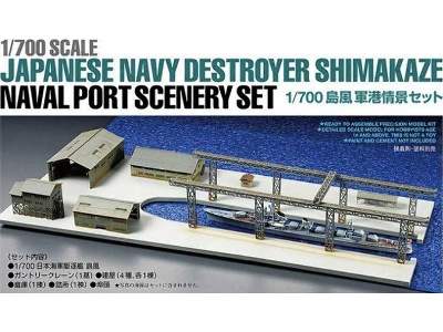 Japanese Navy Destroyer Shimakaze Naval Port Scenery Set - zdjęcie 1