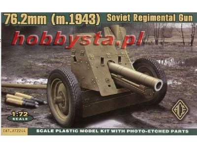 Sowieckie działo pułkowe 76,2 mm Mod. 1943 - zdjęcie 1