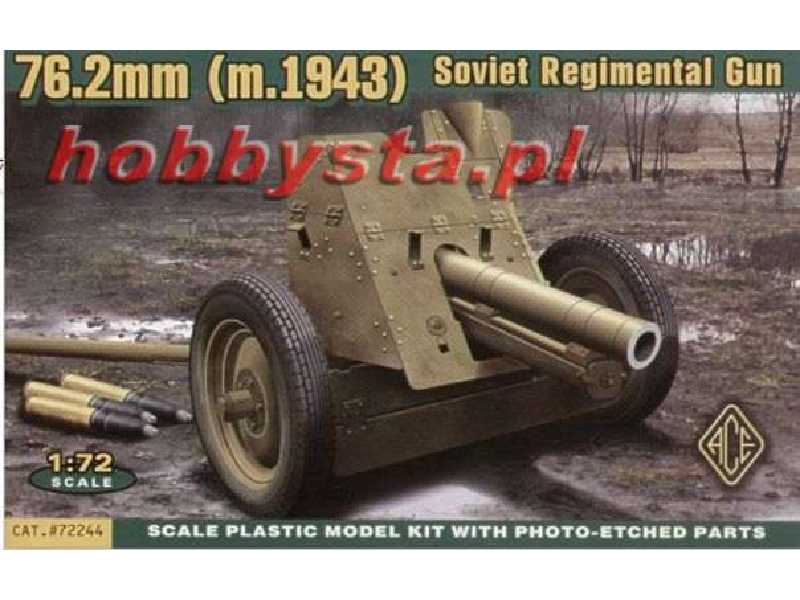 Sowieckie działo pułkowe 76,2 mm Mod. 1943 - zdjęcie 1 Sowieckie działo pułkowe 76,2 mm Mod. 1943 - zdjęcie 1