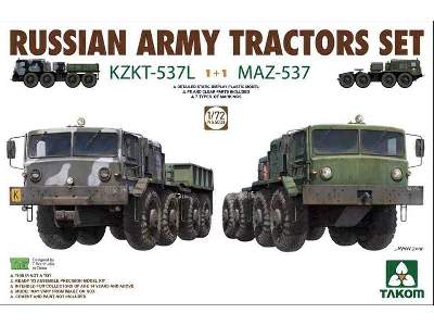 Rosyjskie ciągniki KZKT-537L + MAZ-537 - zdjęcie 1