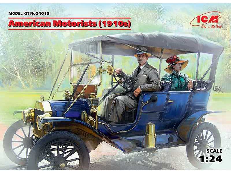 Amerykańscy automobiliści - 1910 - zdjęcie 1 Amerykańscy automobiliści - 1910 - zdjęcie 1