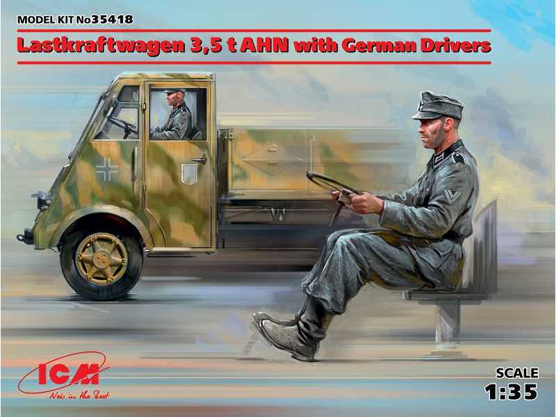 Lastkraftwagen 3,5 t AHN z figurkami kierowców - zdjęcie 1