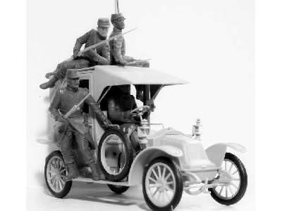 Bitwa nad Marną 1914 - taksówka z francuską piechotą - zdjęcie 3