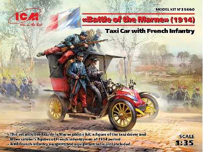 Bitwa nad Marną 1914 - taksówka z francuską piechotą - zdjęcie 19