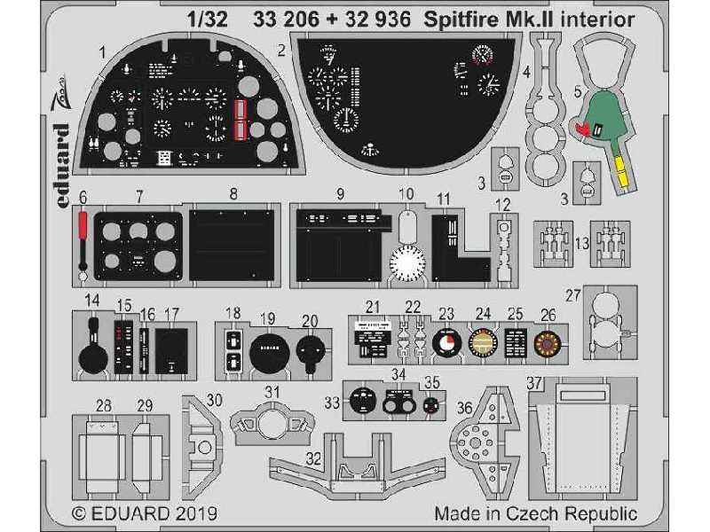 Spitfire Mk. II interior 1/32 - zdjęcie 1 Spitfire Mk. II interior 1/32 - zdjęcie 1