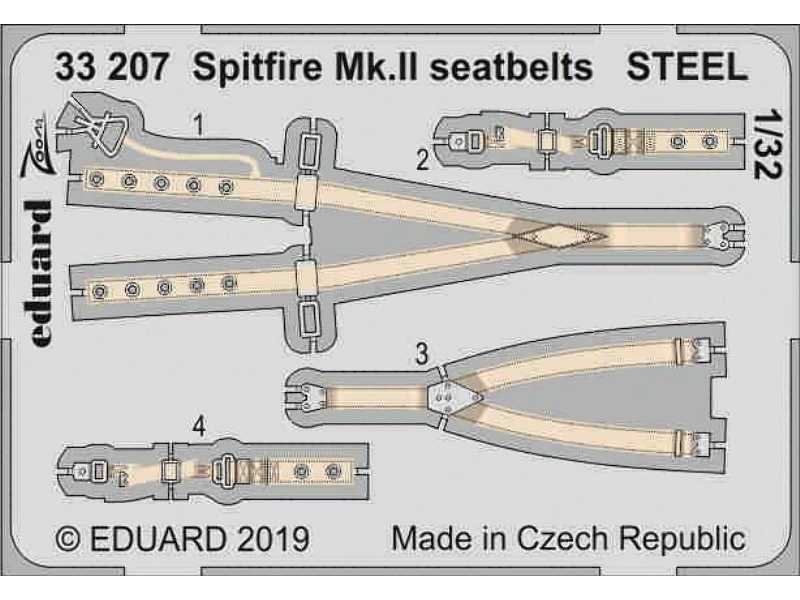 Spitfire Mk. II seatbelts STEEL 1/32 - zdjęcie 1 Spitfire Mk. II seatbelts STEEL 1/32 - zdjęcie 1