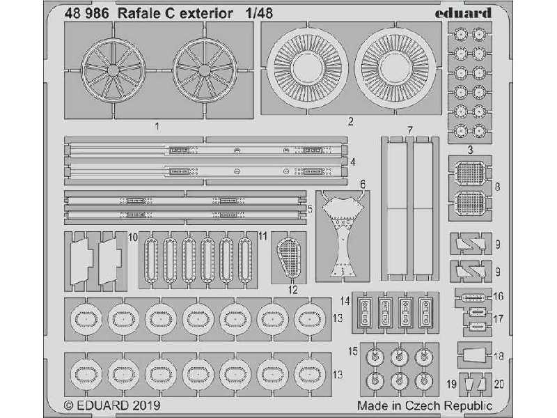 Rafale C exterior 1/48 - zdjęcie 1 Rafale C exterior 1/48 - zdjęcie 1