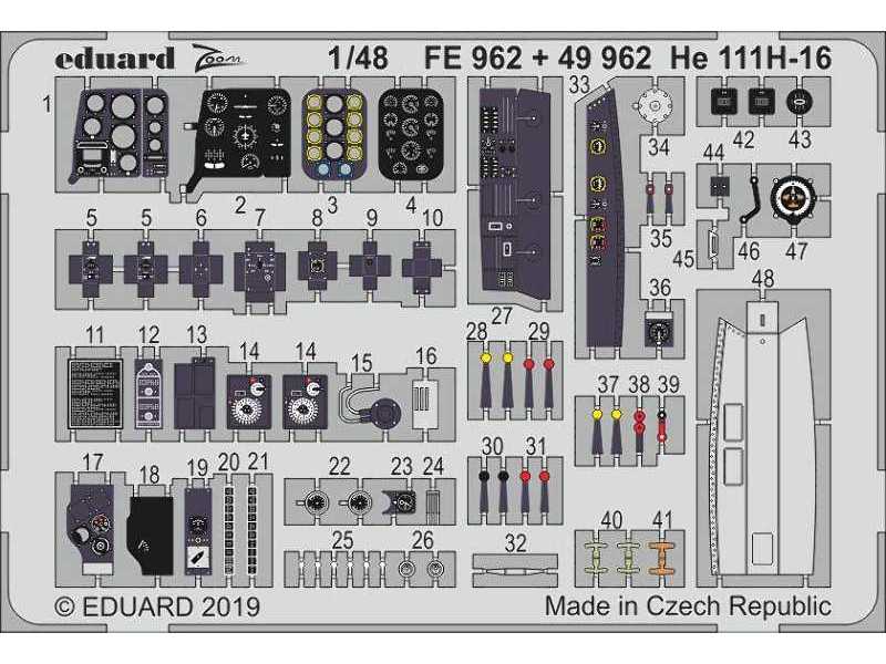 He 111H-16 nose interior 1/48 - zdjęcie 1