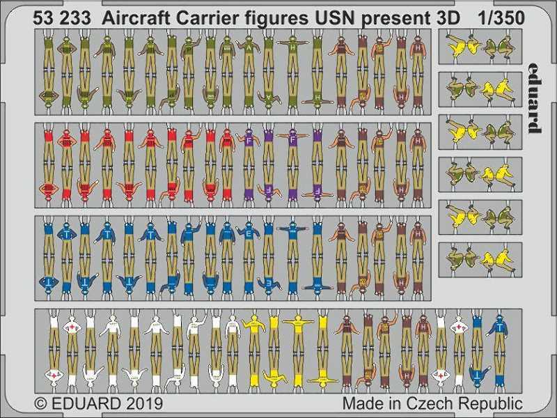 Aircraft Carrier figures USN present 3D 1/350 - zdjęcie 1 Aircraft Carrier figures USN present 3D 1/350 - zdjęcie 1