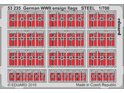 German WWII ensign flags STEEL 1/700 - zdjęcie 1