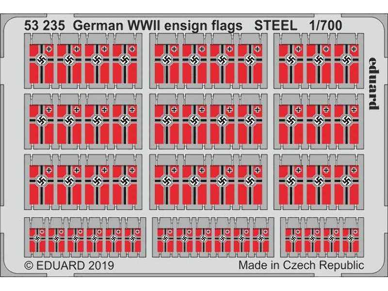 German WWII ensign flags STEEL 1/700 - zdjęcie 1