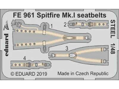 Spitfire Mk. I seatbelts STEEL 1/48 - zdjęcie 1