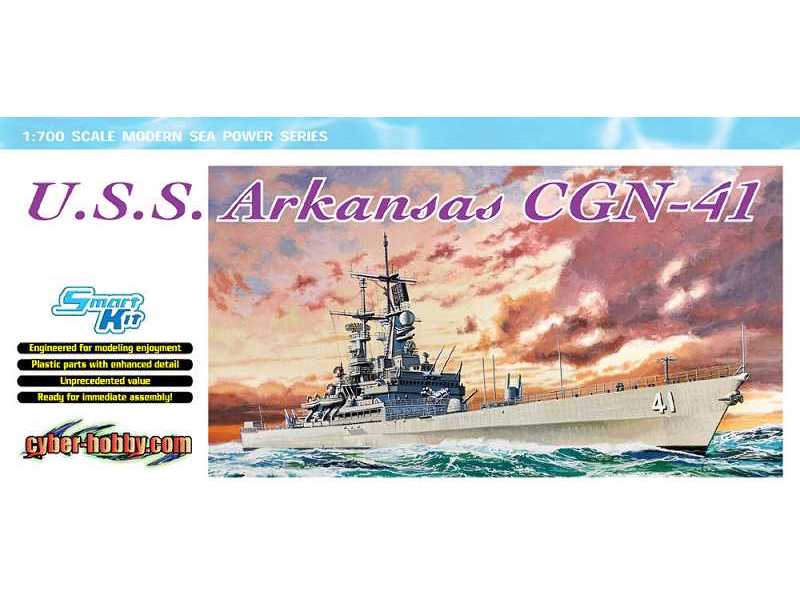 U.S.S. Arkansas CGN-41 amerykański krążownik rakietowy - zdjęcie 1 U.S.S. Arkansas CGN-41 amerykański krążownik rakietowy - zdjęcie 1
