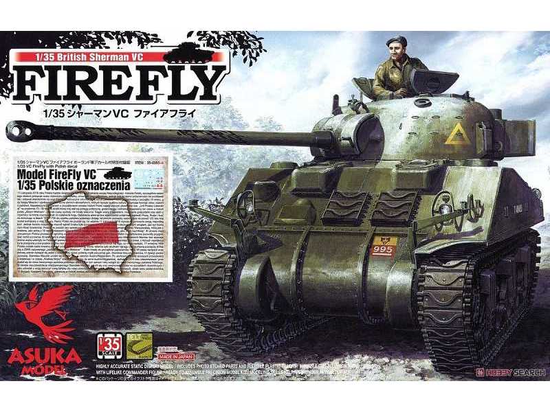 Sherman VC Firefly - czołg brytyjski - polskie oznaczenia - zdjęcie 1 Sherman VC Firefly - czołg brytyjski - polskie oznaczenia - zdjęcie 1