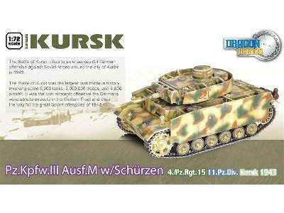 Pz.Kpfw.III Ausf.M w/Schurzen 4./Pz.Rgt.15, 11.Pz.Div. Kursk '43 - zdjęcie 1