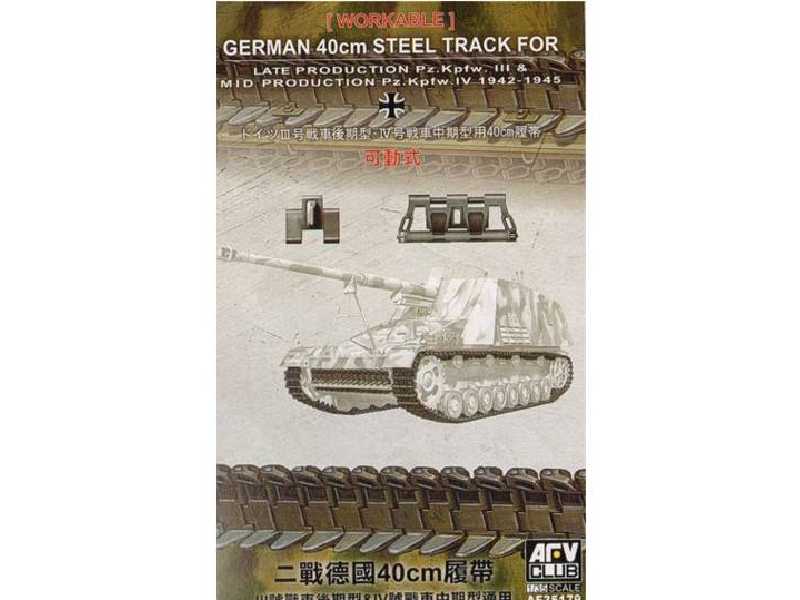 Gąsienice do czołgu Pz. Kpfw. III/IV 40cm - zdjęcie 1 Gąsienice do czołgu Pz. Kpfw. III/IV 40cm - zdjęcie 1