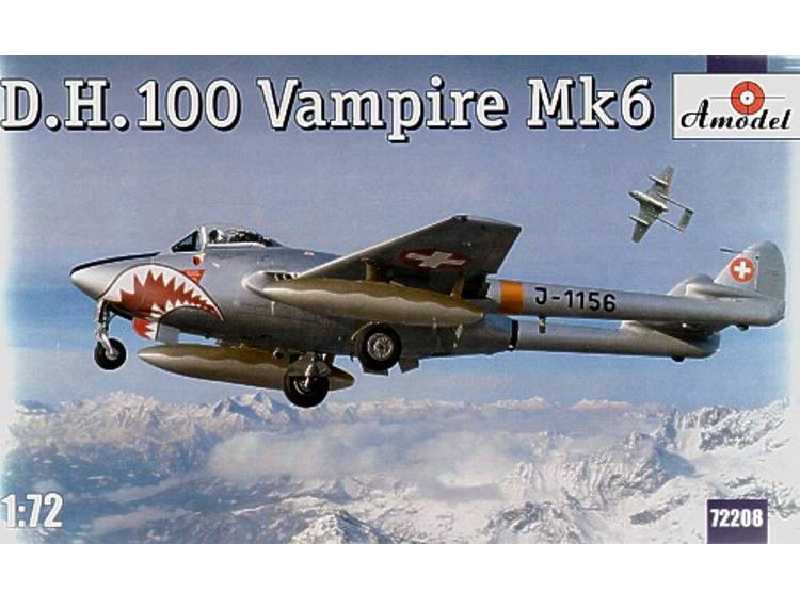 Myśliwiec De Havilland DH.100 Vampire Mk6 - zdjęcie 1 Myśliwiec De Havilland DH.100 Vampire Mk6 - zdjęcie 1
