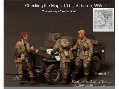 Checking The Map - 101st Airborne, WWii - zdjęcie 1