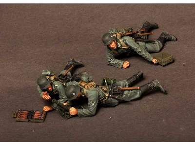 German 5 cm Mortar Grw 36 Team.1939-42 3 Figures - zdjęcie 2